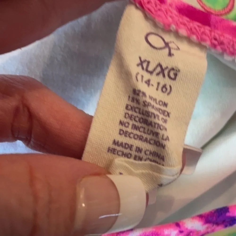 OP swim bikini bottom color splash neon size 14 girls